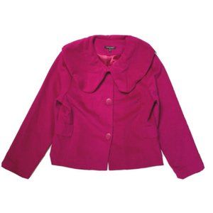 Samuel Dong M Fuchsia Jacket Brushed Blazer Velour
